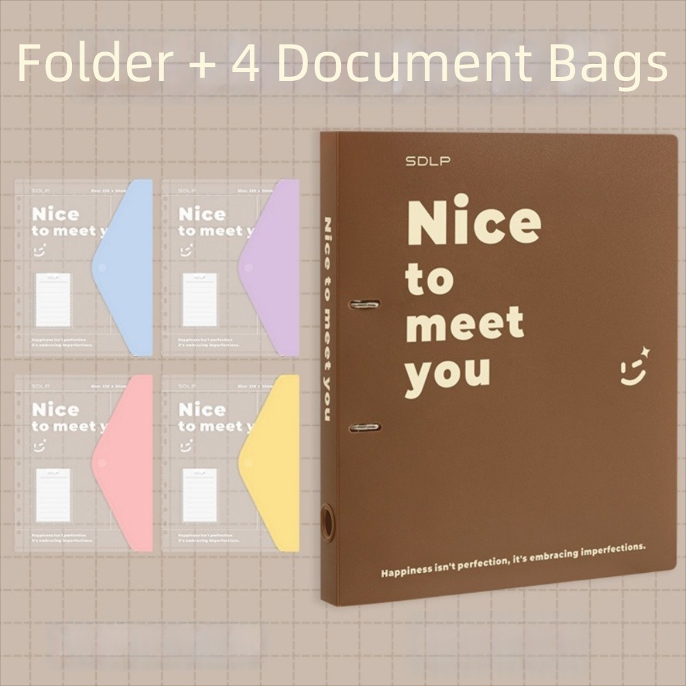 Binder Clip Assorted - ชุดแฟ้มใส่เอกสารแบบแยกแผ่น PP ใช้งานได้จริง ขนาดใหญ่ ถอดประกอบได้ แฟ้ม