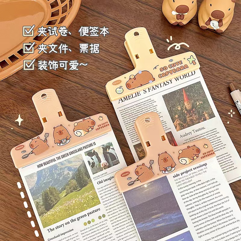 Capybara คลิปหนีบกระดาษน่ารักๆ - Binder Clip Assorted บทวิจารณ์และราคา