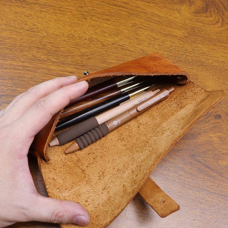 กระเป๋าใส่ปากกาหนังแท้สไตล์วิน - Tan Stationery & Office Supply บทวิจารณ์และราคา
