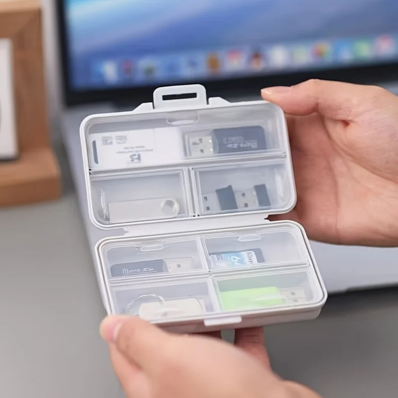 กล่องเก็บของแบบมีช่องและฝาปิด  - Stationery Office Supply Store บทวิจารณ์และราคา