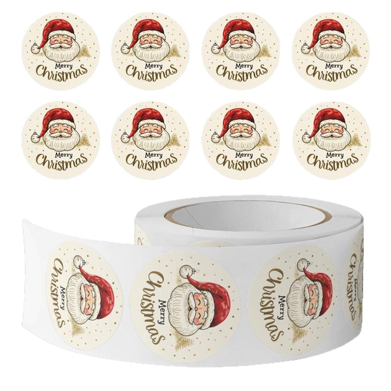 สติ๊กเกอร์ซานตาคลอสคริสต์มาส 5 - Sticker Label Roll บทวิจารณ์และราคา