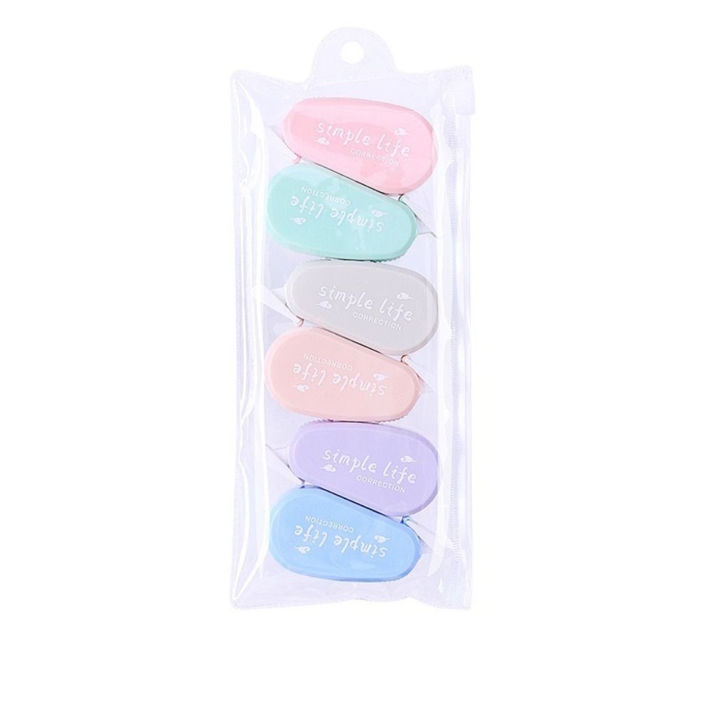 เทปแก้ไขเสียงเงียบ 6 ชิ้น/ชุด  - Correction Tape Roller บทวิจารณ์และราคา